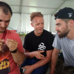 Rob consults with the Russian team